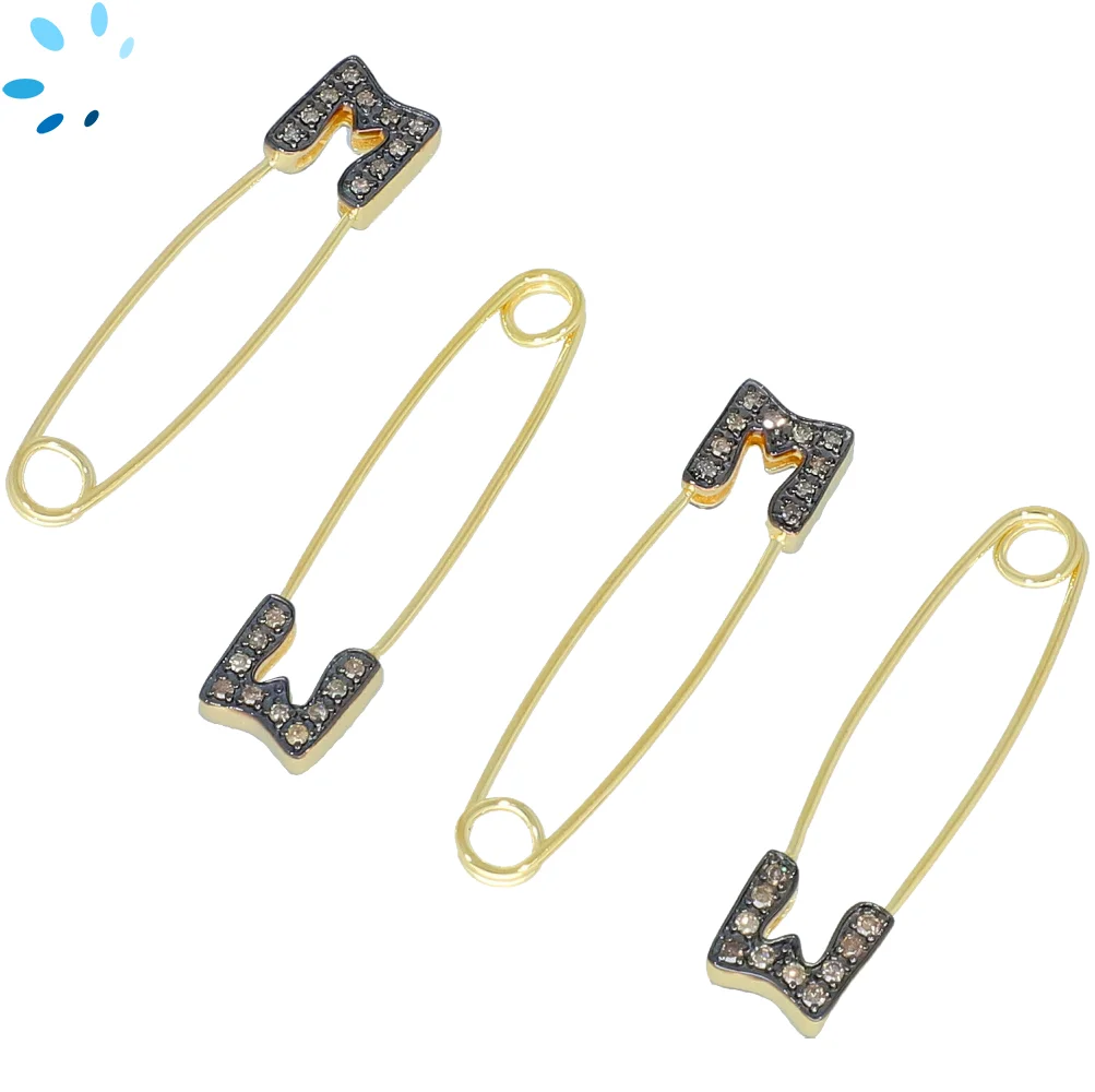 Champagne Diamond Sterling Silver Gold Plated 