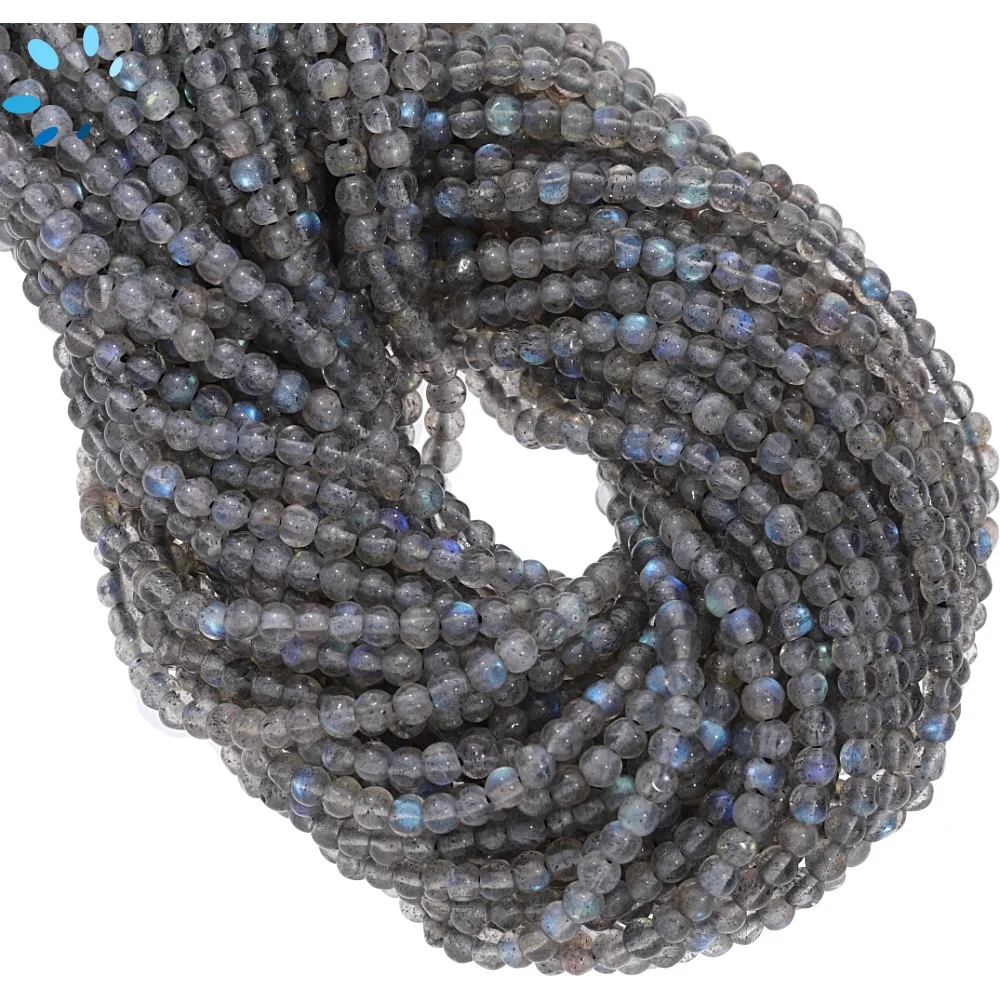 Labradorite Smooth Round Beads 3mm - 14 Inch Strand