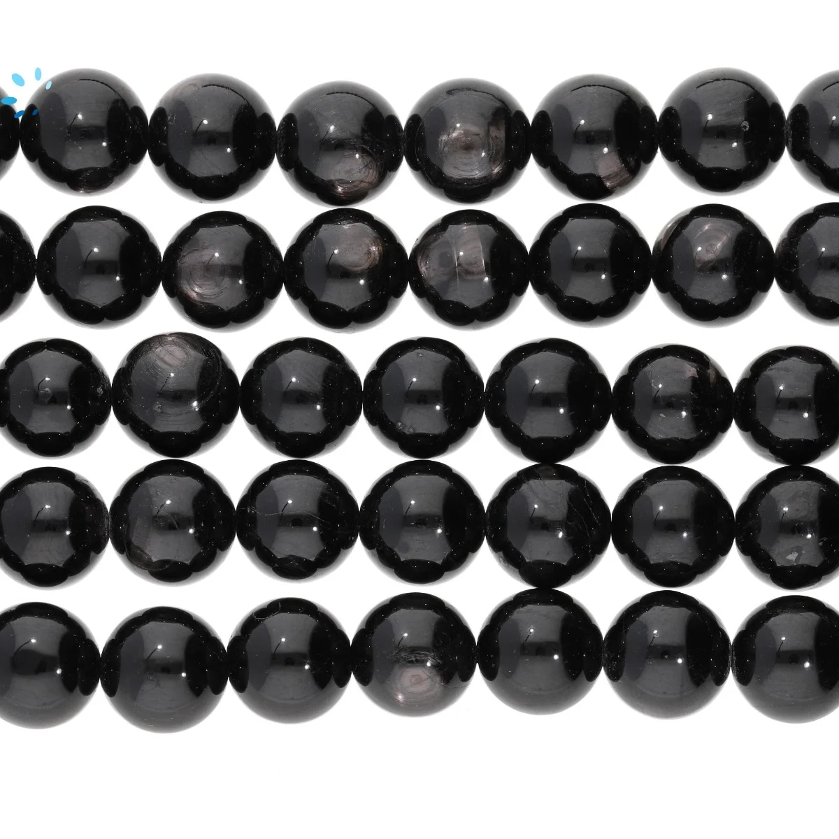 Hypersthene Smooth Round Beads 9mm - 14 Inch Strand