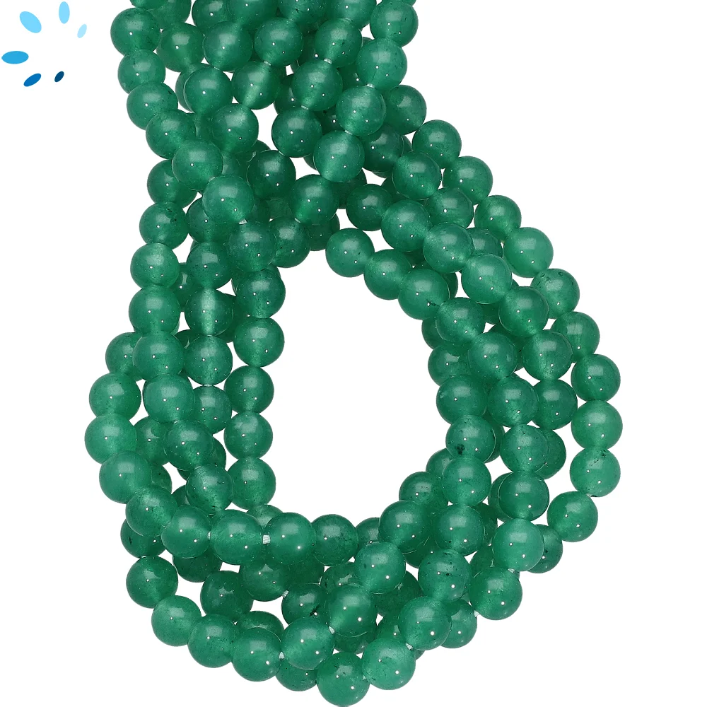 Aventurine Smooth Round Beads 6mm - 14 Inch Strand