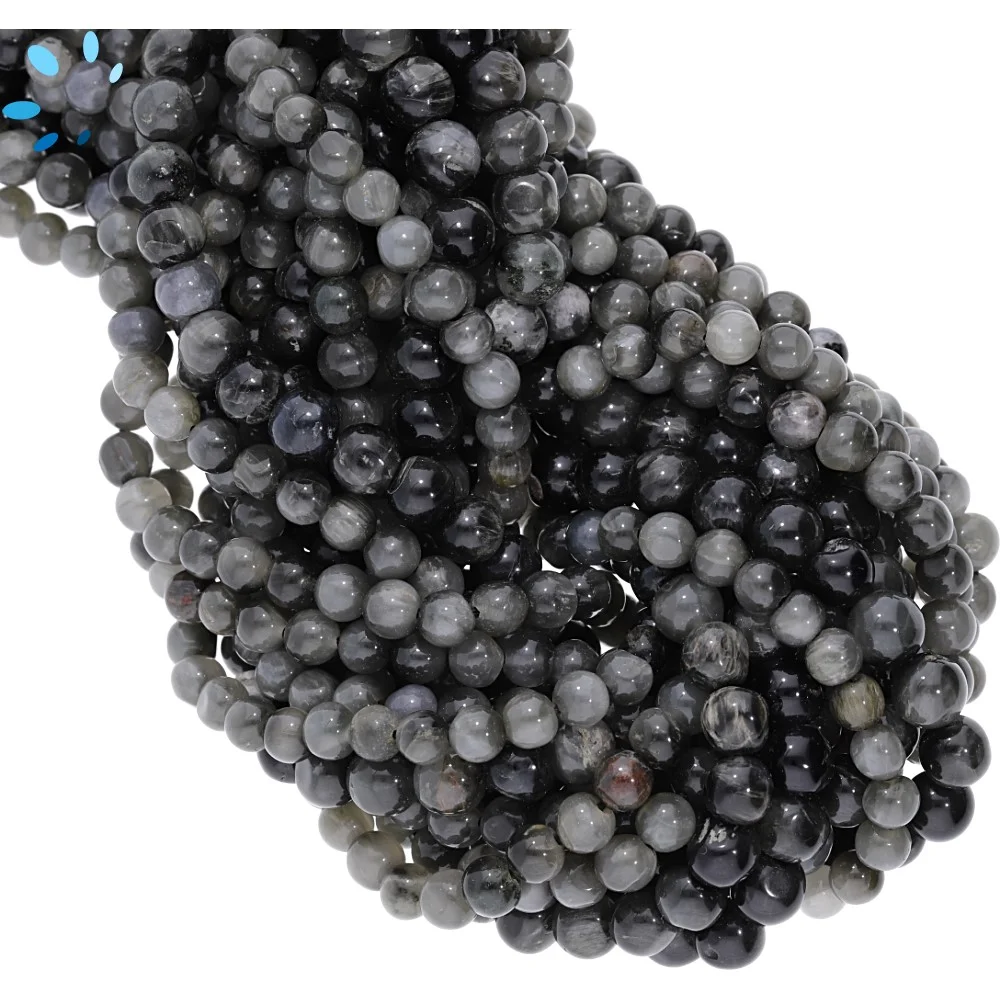 Cat's Eye Quartz Smooth Round Beads 5mm - 14 Inch Strand