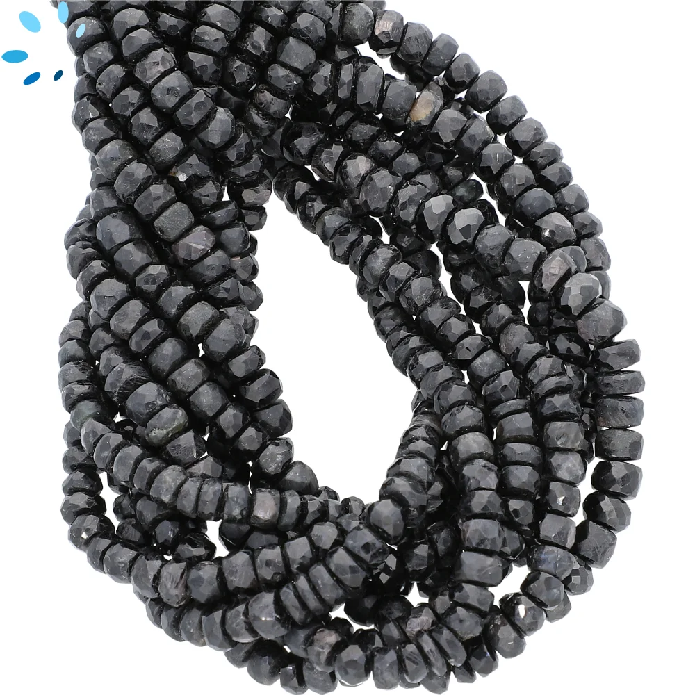 Hypersthene Faceted Rondelle Beads 4mm - 14 Inch Strand