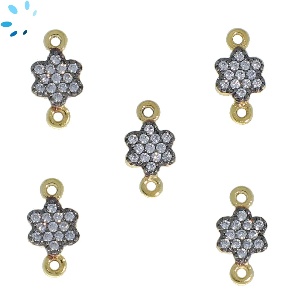 Natural Zircon Sterling Silver platinium Plated 7mm