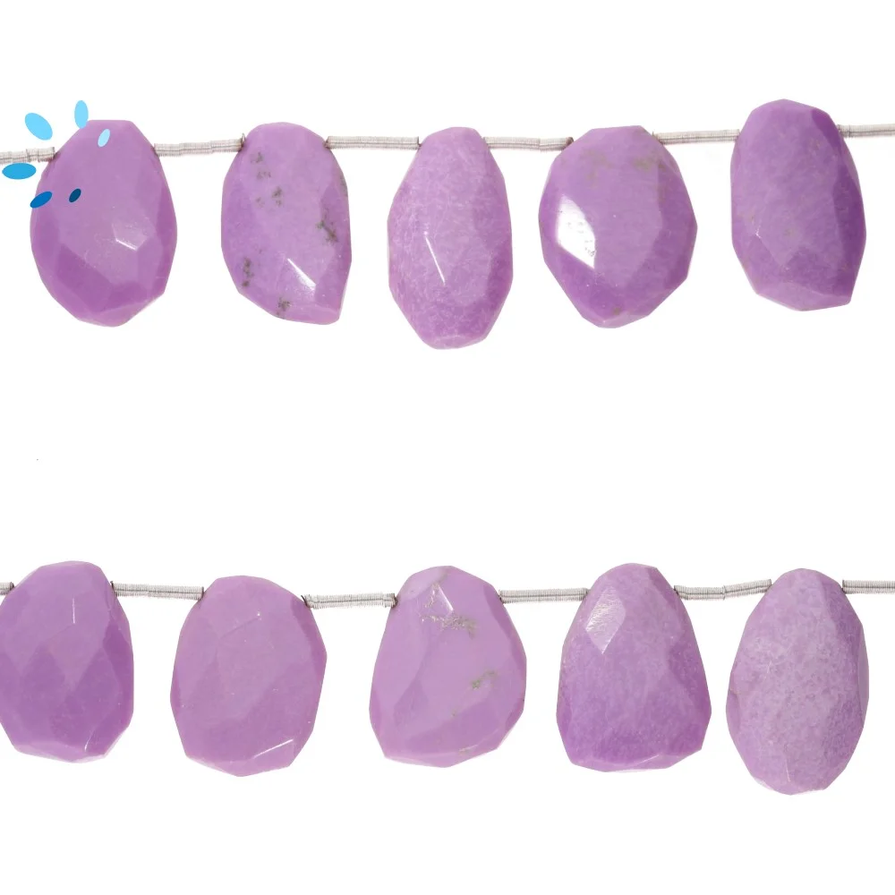 Phosporite Faceted Nuggets Top Drilled Beads 18x12 - 20x14mm - 8 Inch Strand