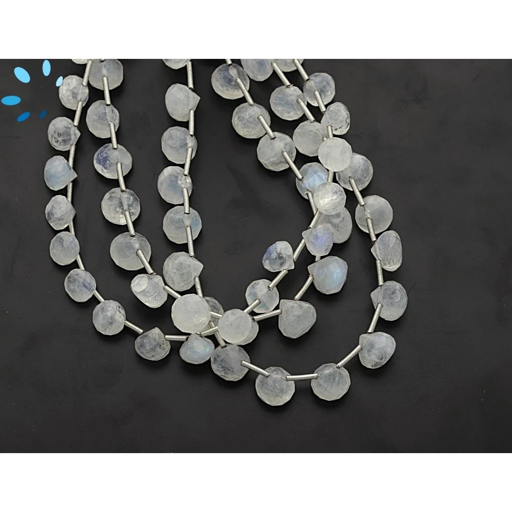 Rainbow Moonstone Faceted Berry Top Drilled Beads 6mm - 8 Inch Strand