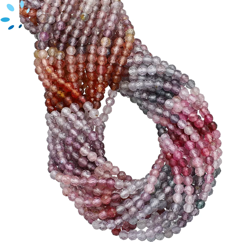 Spinel Faceted Round Beads 3mm - 14 Inch Strand
