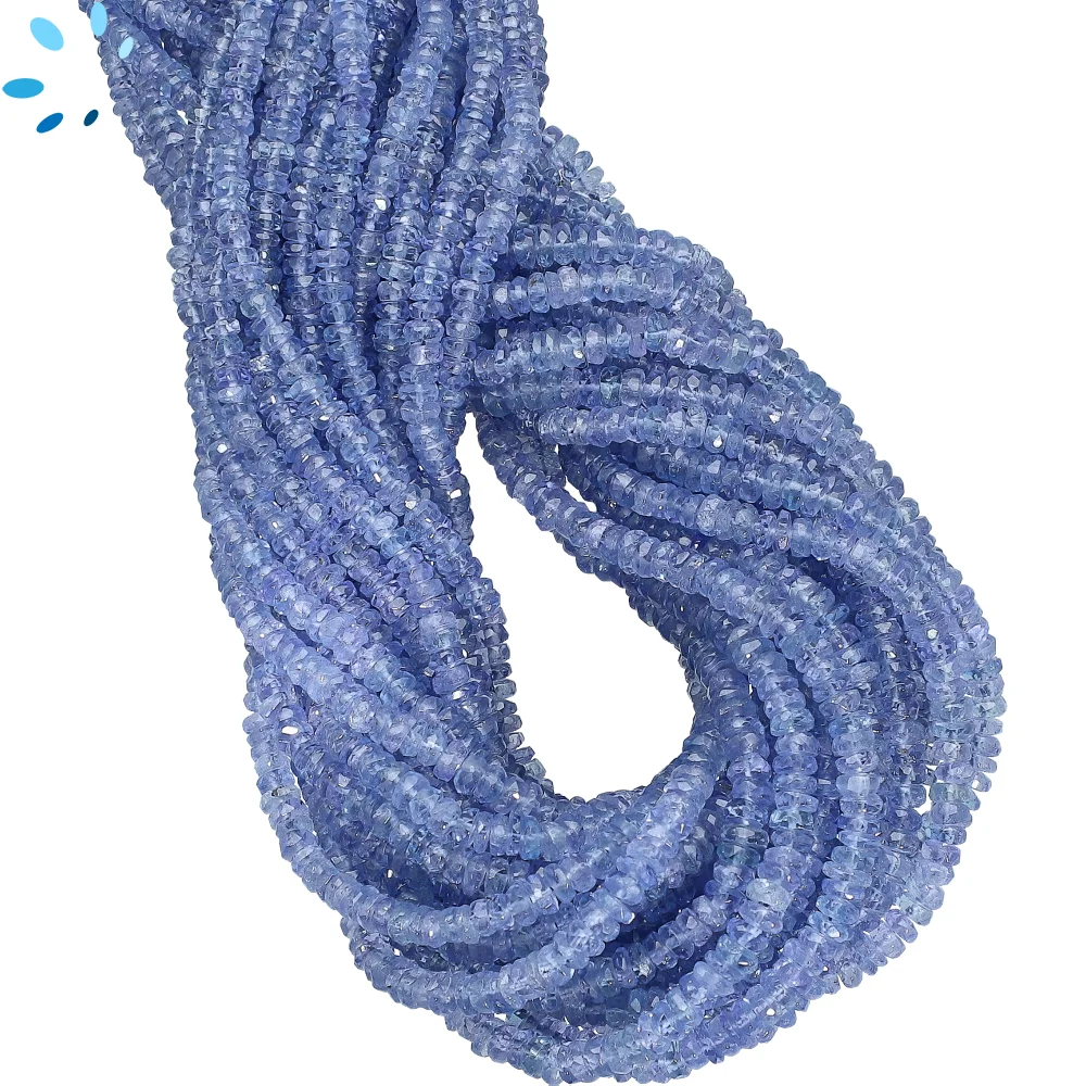 Tanzanite Faceted Rondelle Beads 2.5mm - 14 Inch Strand