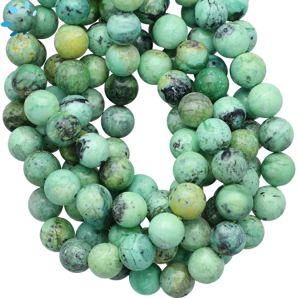 Variscite Smooth Round Beads 8mm - 14 Inch Strand